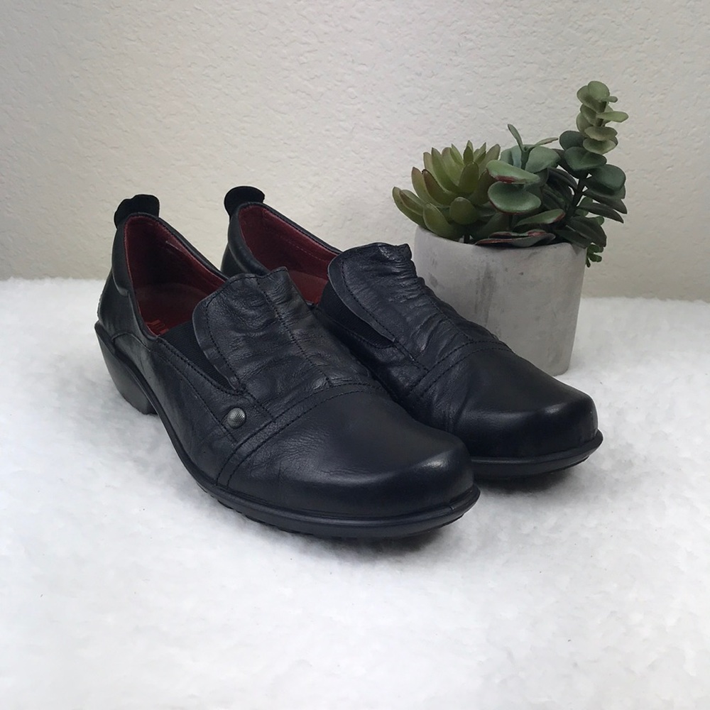 Romika Black Leather Loafers 9M